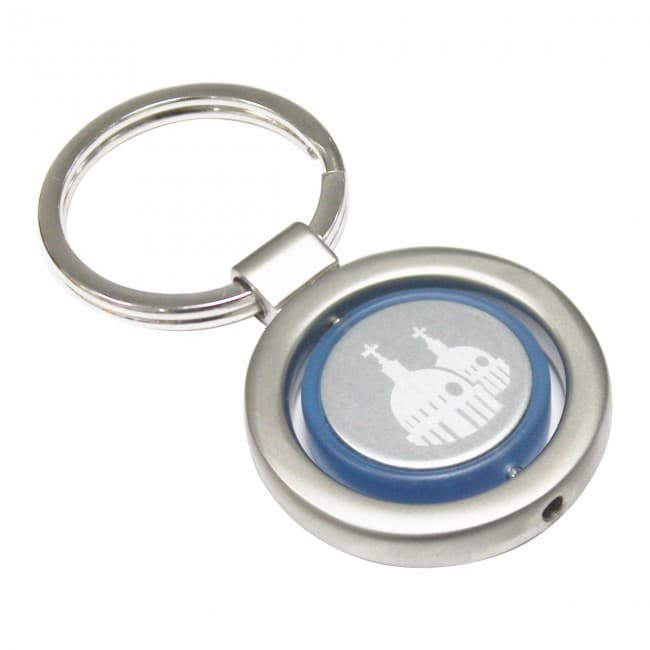 Custom Printed Zebra Spinning Keyring