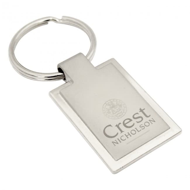 Custom Printed Eclipse Rectangular Keyring