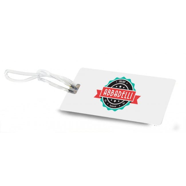 Custom Printed Pvc Luggage Tag With Clear Transparent Strap