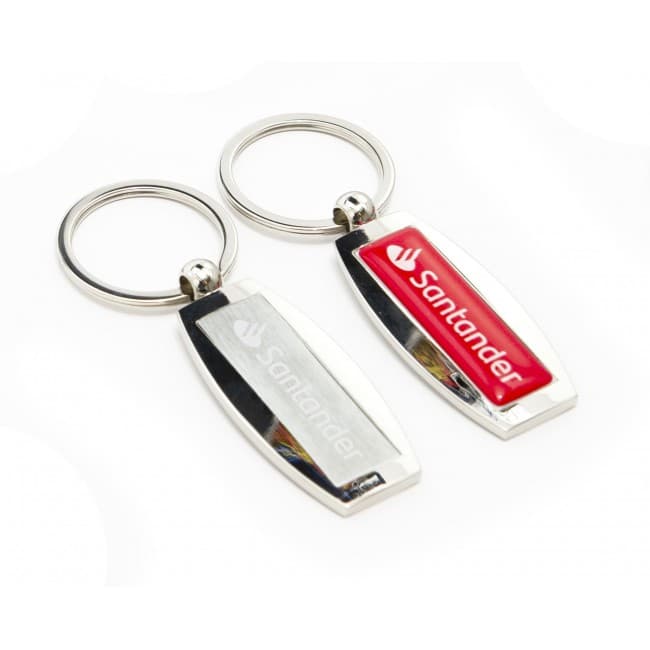 Custom Printed Nexus 2 Luxury Feel Keyring  With Laser Engraved Logo