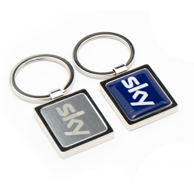 Custom Printed Nexus 7 Luxury Feel Keyring With Full Colour Resin Dome Logo