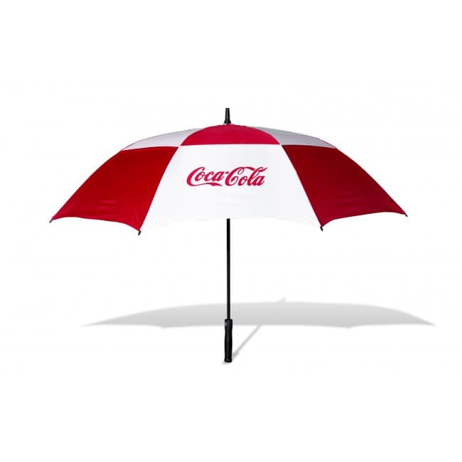 Custom Printed 60" Cirrus Golf Auto Opening Double Canopy Umbrella 