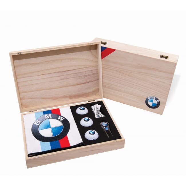 Custom Printed Wooden Geo Golf Presenation Gift Box