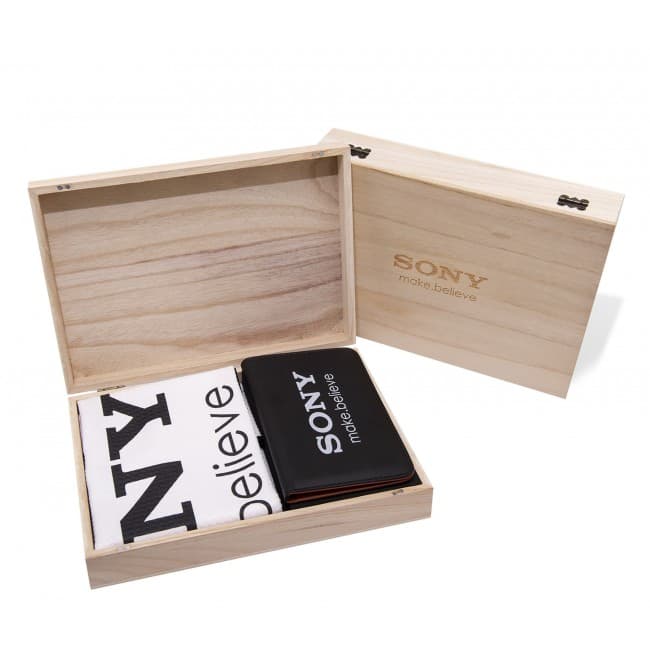 Custom Printed Wooden Scorecard Golf Presentation Gift Box