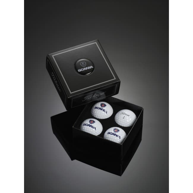 Custom Printed Titleist Velocity 4 Ball Dome Box