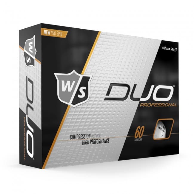 Custom Printed Wilson Staff Duo Pro White Urethane Printed Golf Balls