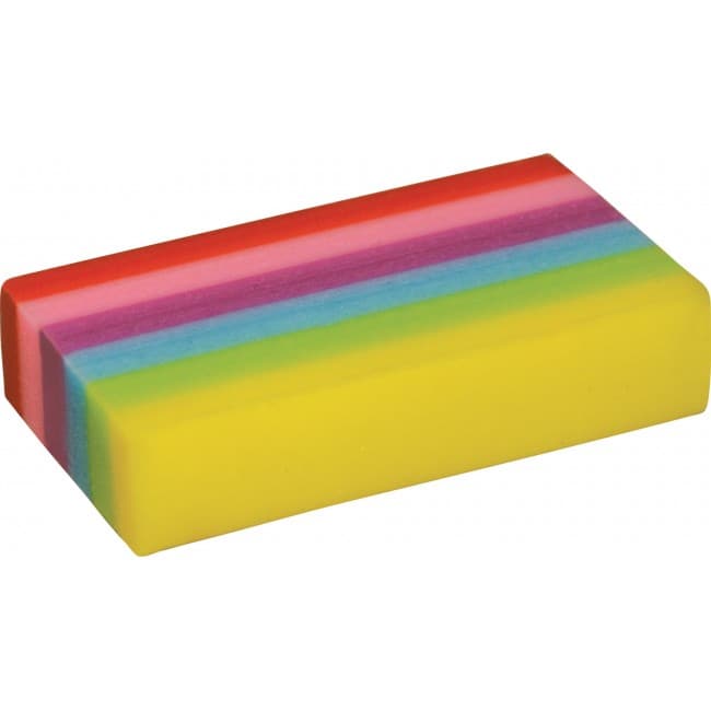 Custom Printed Rainbow Eraser