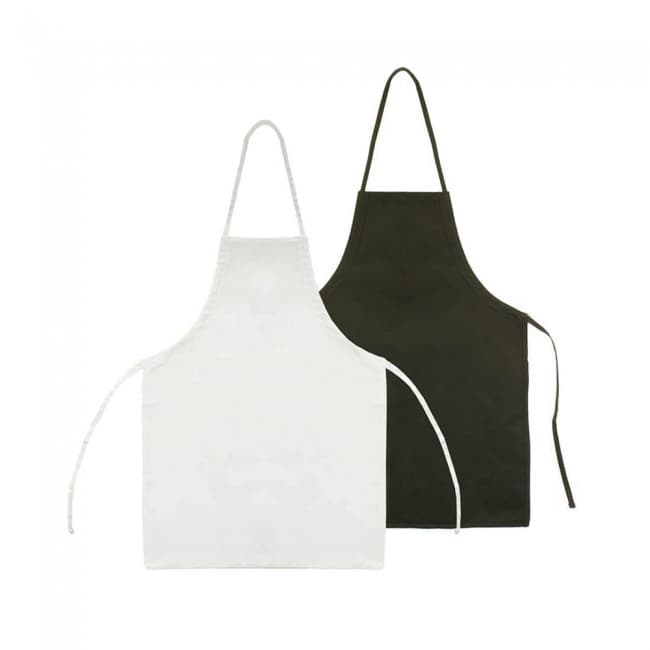 Custom Printed Black Poly Cotton Apron