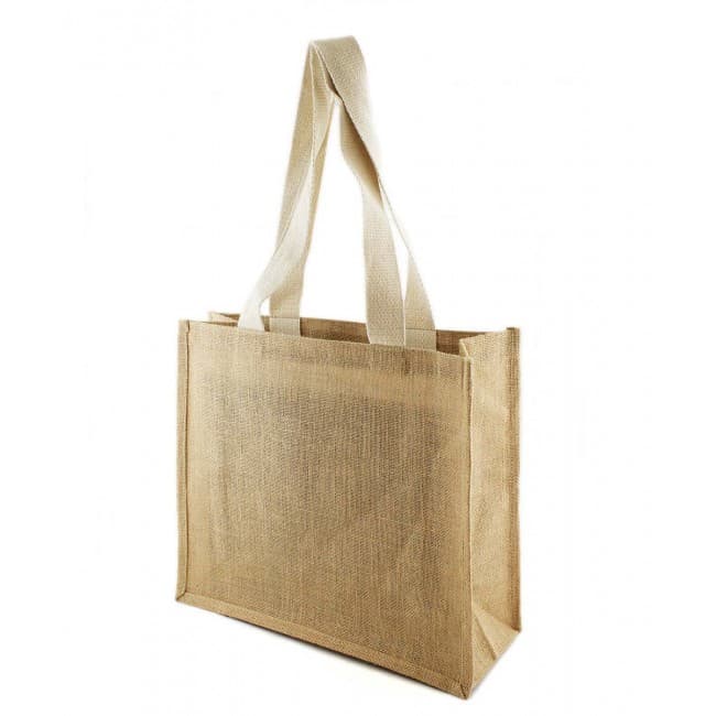 Custom Printed Chui Laminated Jute Shopper