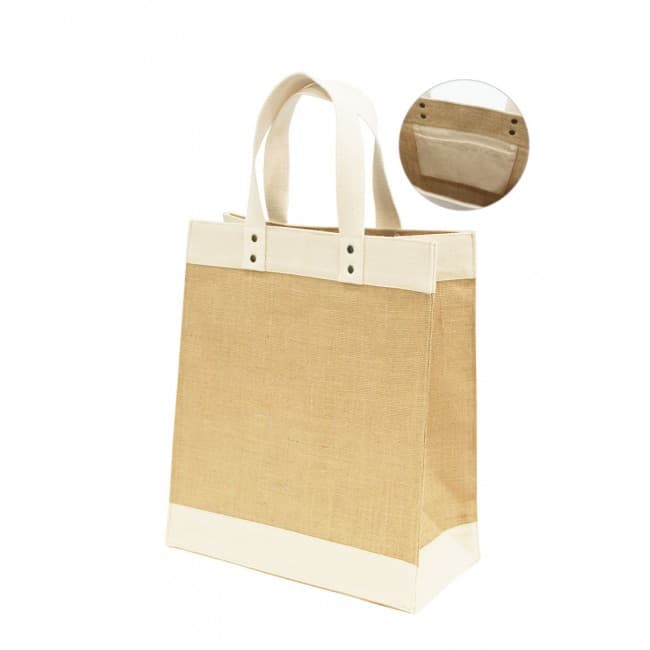 Custom Printed Giri Laminated Jute Bag