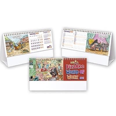 Custom Printed Bizarre World Of Work Desk Calendar