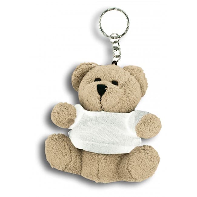 Custom Printed Softplush bear with keychain and mini t-shirt