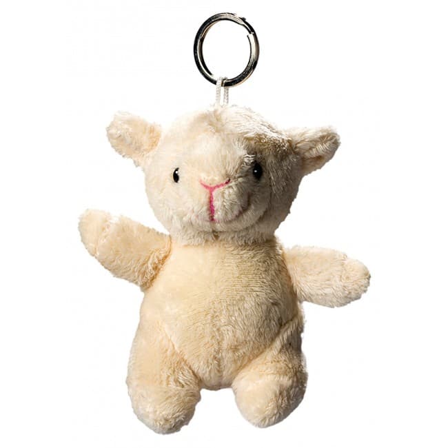 Custom Printed Plush sheep with keychain