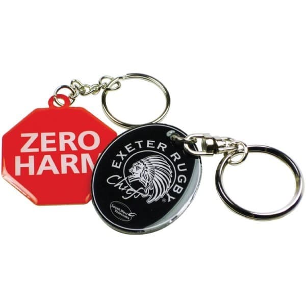 Custom Printed Aluminium Keyring 40mm