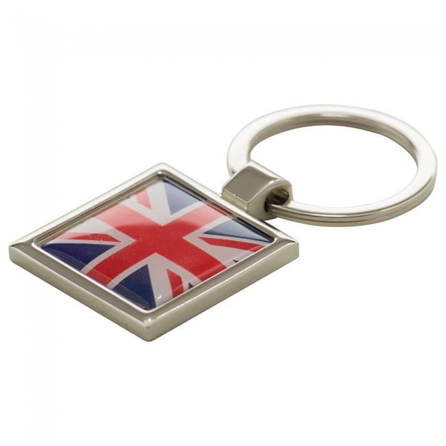 Custom Printed Oval Alloy Injection Keyring UK Stock