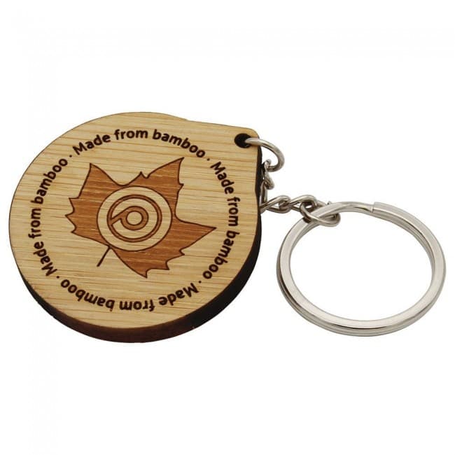 Custom Printed Bamboo Keyring