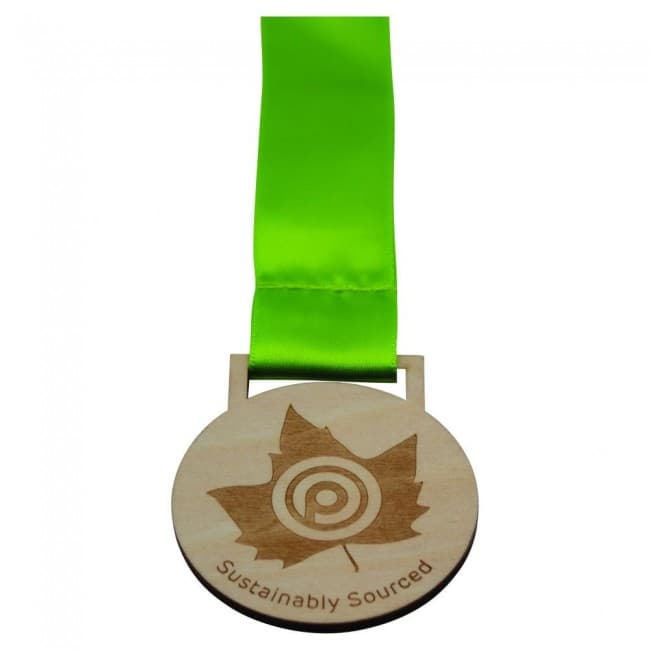 Custom Printed Bespoke Wooden Medal 30mm