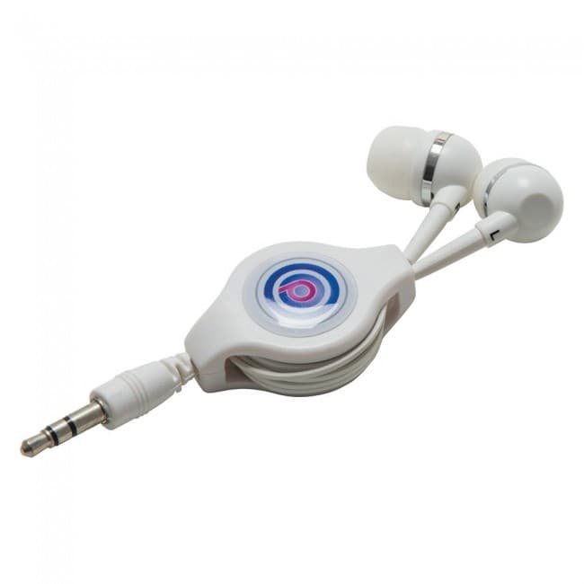 Custom Printed Premium Retractable Earphones