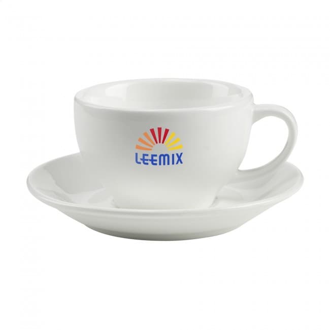 Custom Printed Sienna cup & saucer