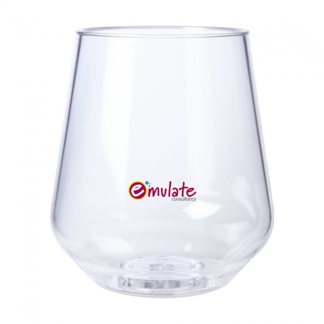 Custom Printed Edge Water glass Tritan-plastic 400 ml