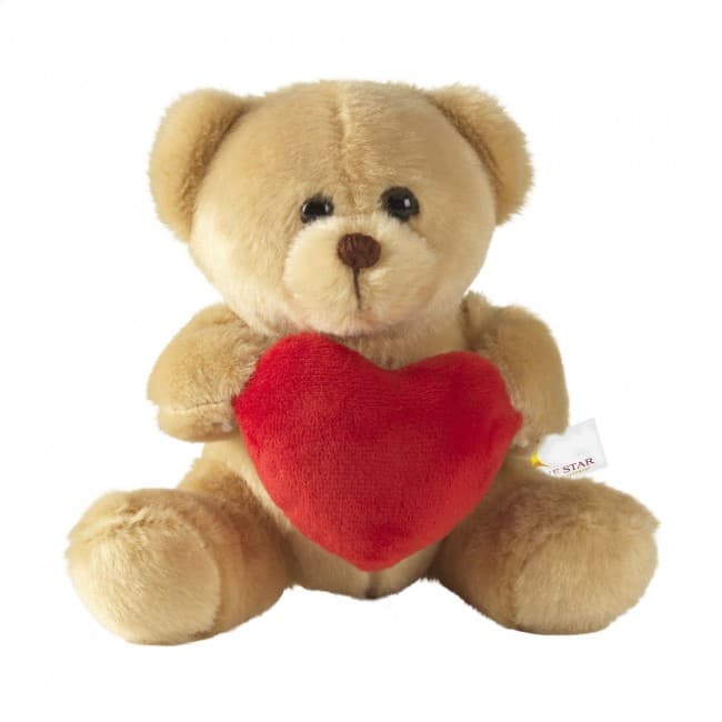 Custom Printed With Love Bear cuddly toy