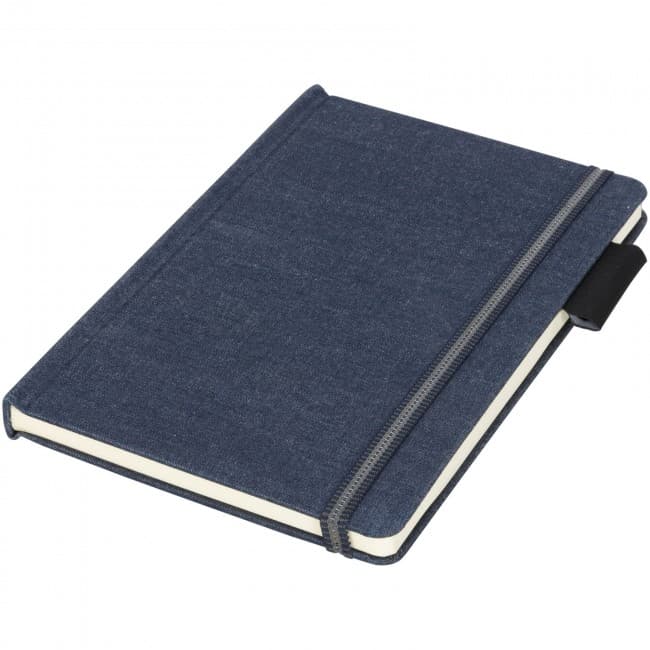 Custom Printed Jeans A5 fabric notebook - Image 1