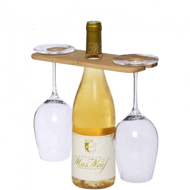 Custom Printed Miller wine bottle and glass carrying butler