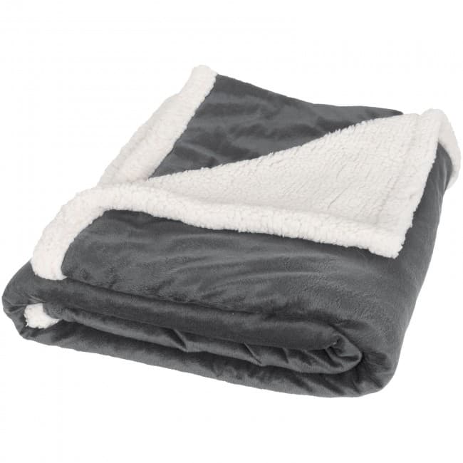 Custom Printed Lauren sherpa fleece plaid blanket - Image 2