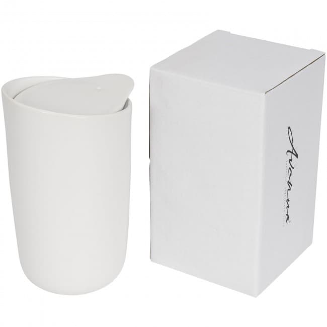 Custom Printed Mysa 410 ml double wall ceramic tumbler - Image 4