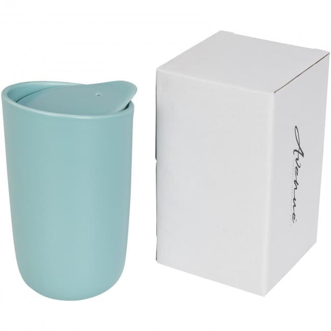 Custom Printed Mysa 410 ml double wall ceramic tumbler - Image 1