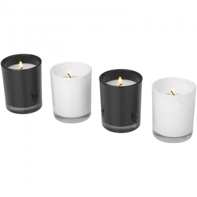 Custom Printed Hills 4-piece scented candle set