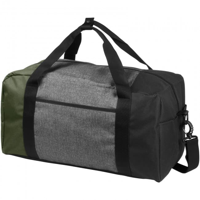 Custom Printed Three-way colourblock 19'' duffel bag - Image 1