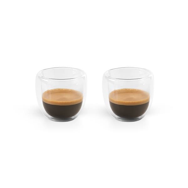 Custom Printed Isothermal Glass Coffee Set With 2 Glasses