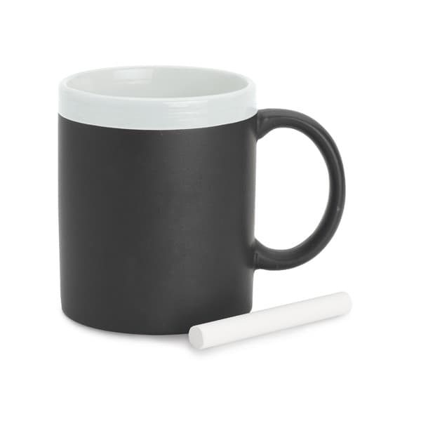 Custom Printed Chalk Ceramic Mug 360ml