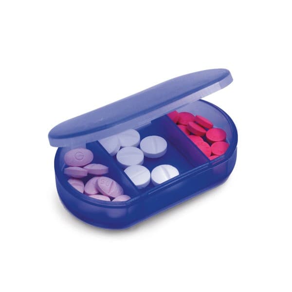 Custom Printed Pill Box With 3 Compartments