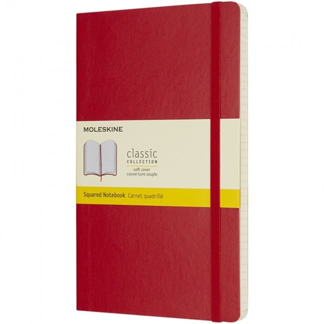 Custom Printed Classic L soft cover notebook - squared - Image 1