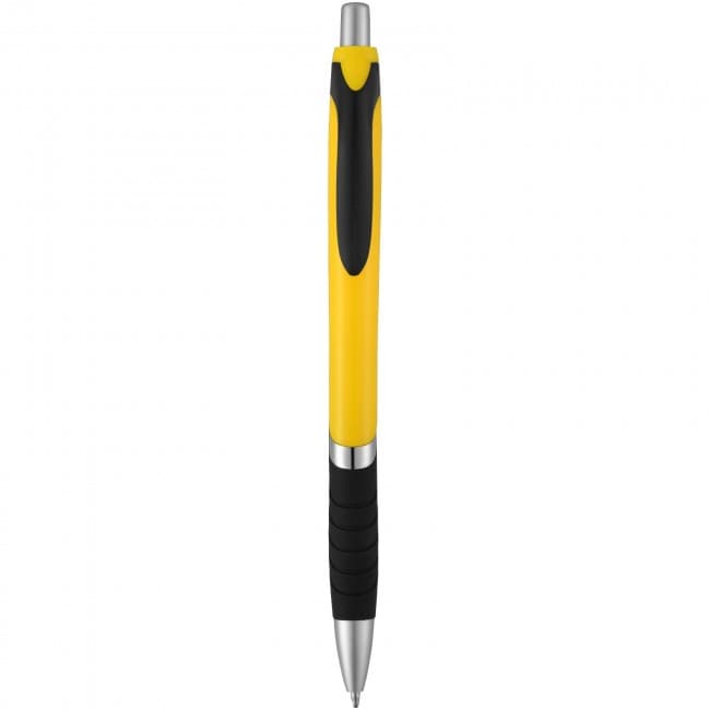 Custom Printed Turbo ballpoint pen with rubber grip - Image 2