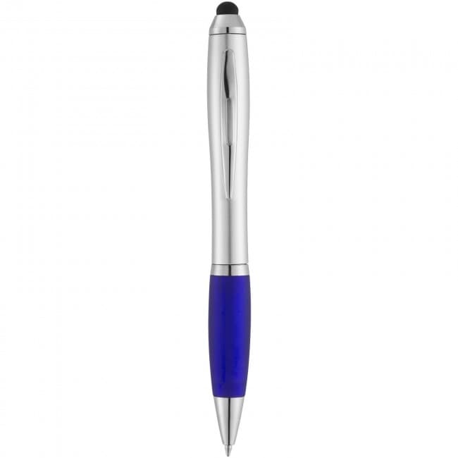 Custom Printed Nash stylus ballpoint pen with coloured grip - Image 6