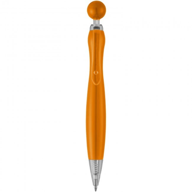 Custom Printed Naples ballpoint pen with ball-shaped clicker - Image 1