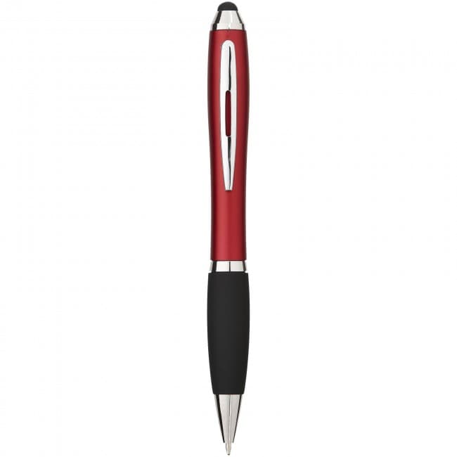 Custom Printed Nash ballpoint pen with soft-touch black grip - Image 6