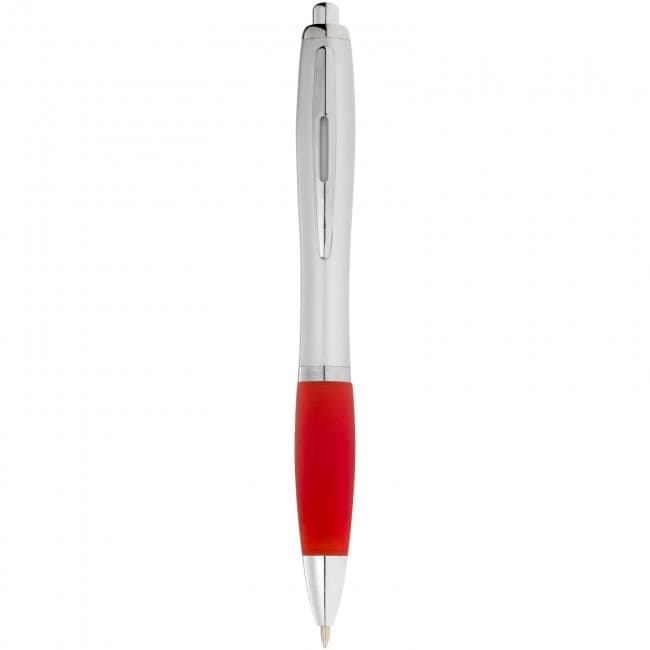 Custom Printed Nash ballpoint pen with coloured grip - Image 6