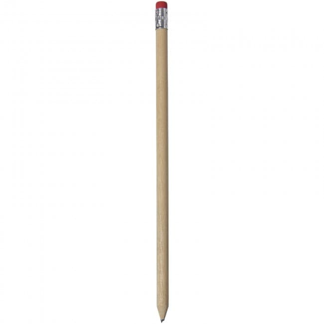 Custom Printed Cay wooden pencil with eraser - Image 2