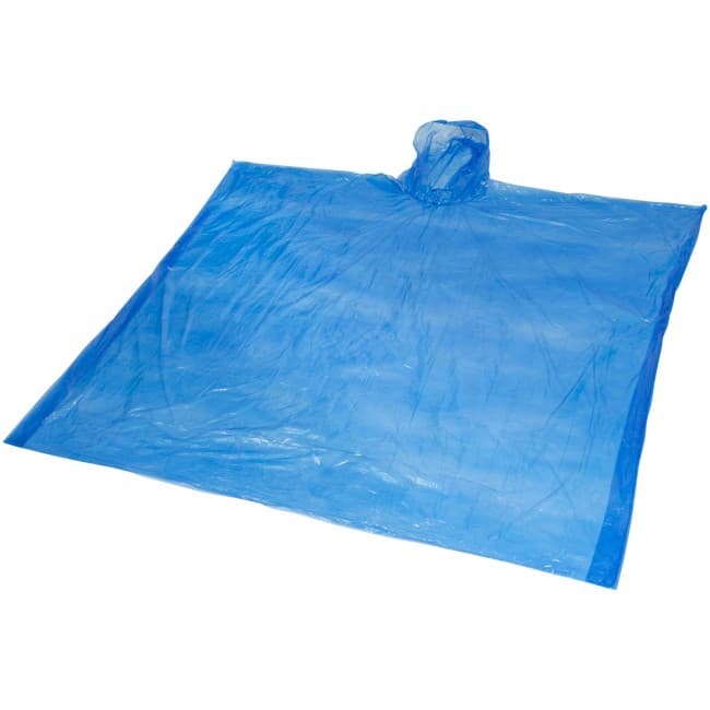 Custom Printed Ziva disposable rain poncho with pouch - Image 7