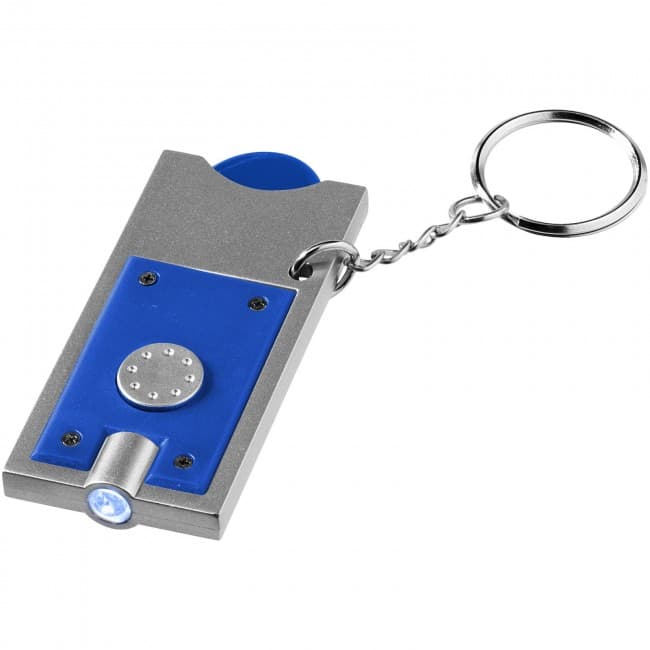 Custom Printed Allegro LED keychain light with coin holder - Image 8