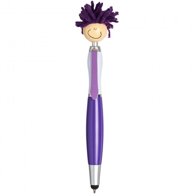 Custom Printed Mop Head stylus ballpoint pen - Image 1