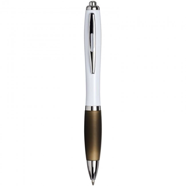 Custom Printed White Curvy Ballpen : White: - Image 8