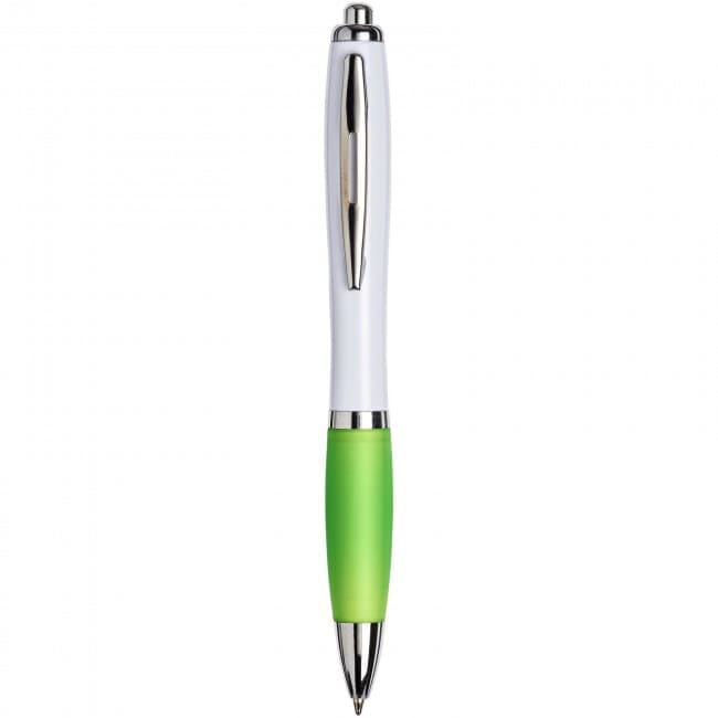 Custom Printed White Curvy Ballpen : White: - Image 5