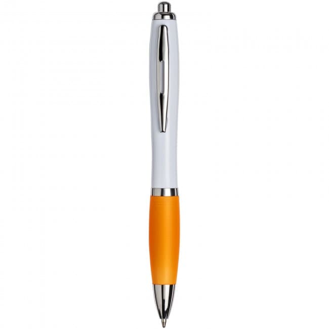 Custom Printed White Curvy Ballpen : White: - Image 2