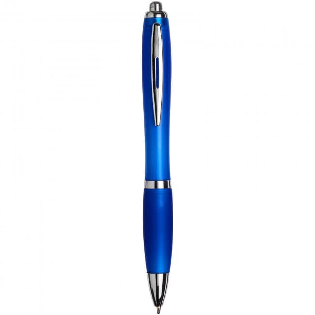 Custom Printed Frosted Curvy ballpoint pen-WH - Image 5