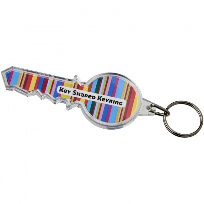 Custom Printed Combo key-shaped keychain